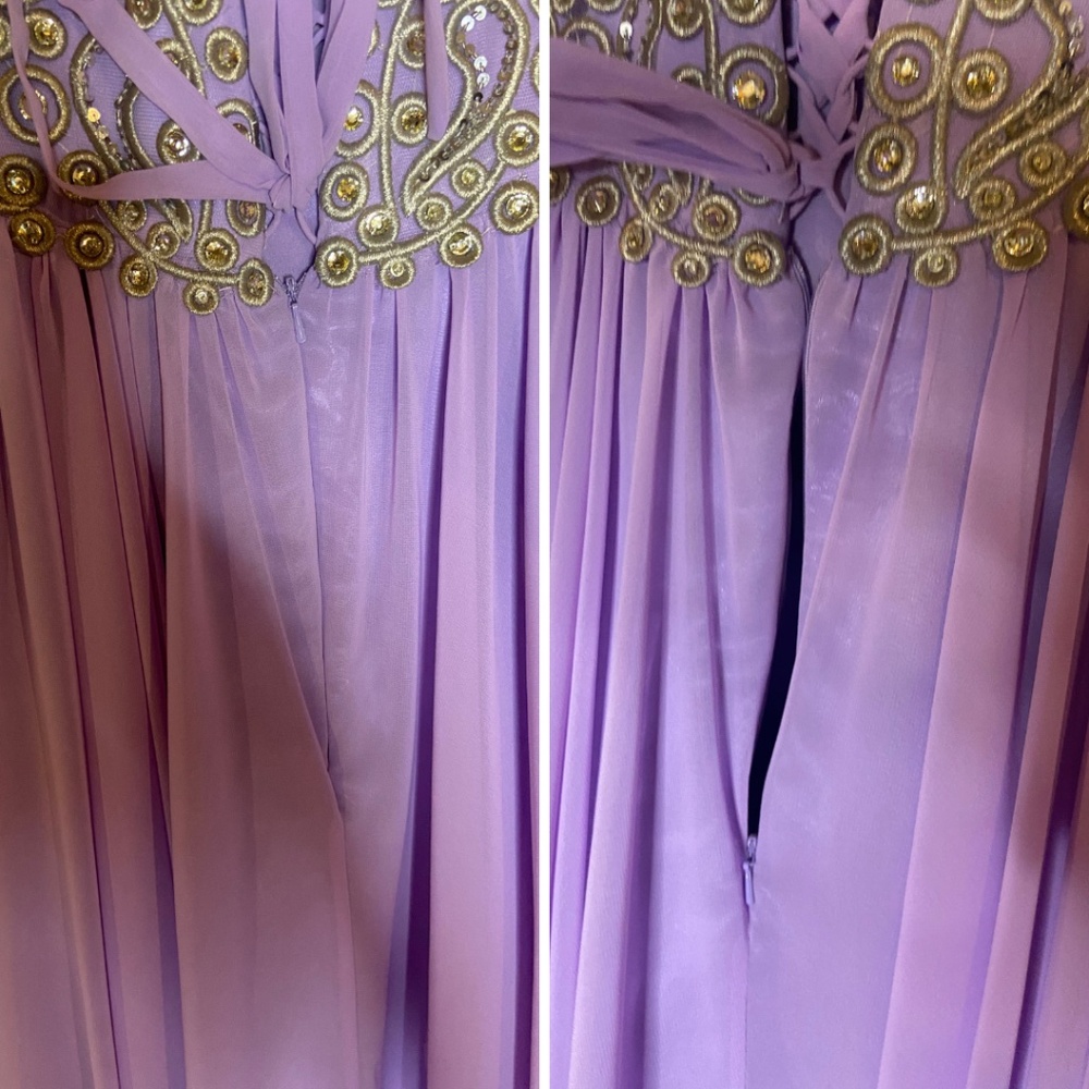 SLEEVELESS LILIAC PROM DRESS - Picture 5 of 5